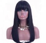 Fring straight hair front lace wig