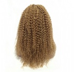 Blonde 27# front lace wig curly