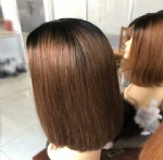 1b-30-front lace wig bob straight