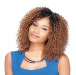 1b-30-front lace wig kinky curl