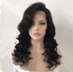 Front Lace Wig Natural Loose Wavy