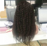 Front Lace Wig Natural Mongolian kinky curl